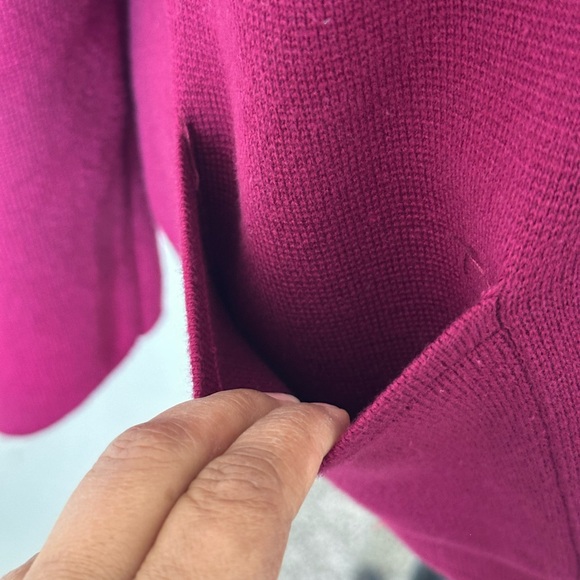 Talbots Raspberry Knit Blazer Jacket - Picture 5 of 6